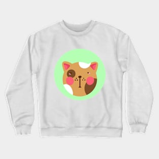 cute silly drawn kitty cat design 6 Crewneck Sweatshirt